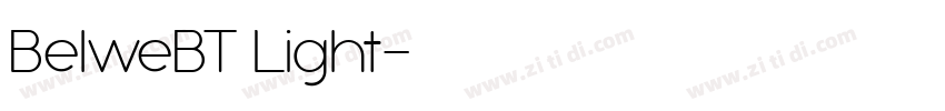 BelweBT Light字体转换